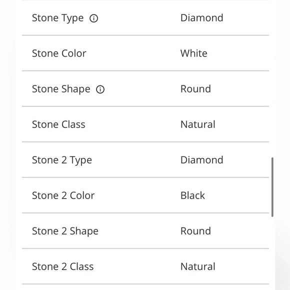 Black & White Diamond Promise Ring in Sterling Silver size 6.75 - Picture 9 of 9